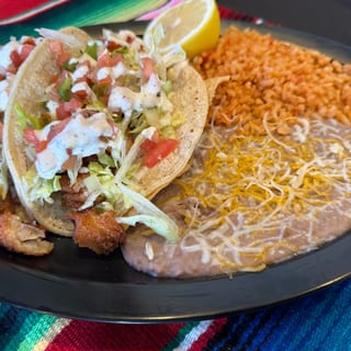 #14 2 Fish Tacos Plate