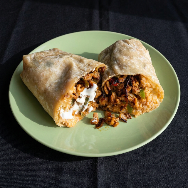 Chicken Fajita Burrito.
